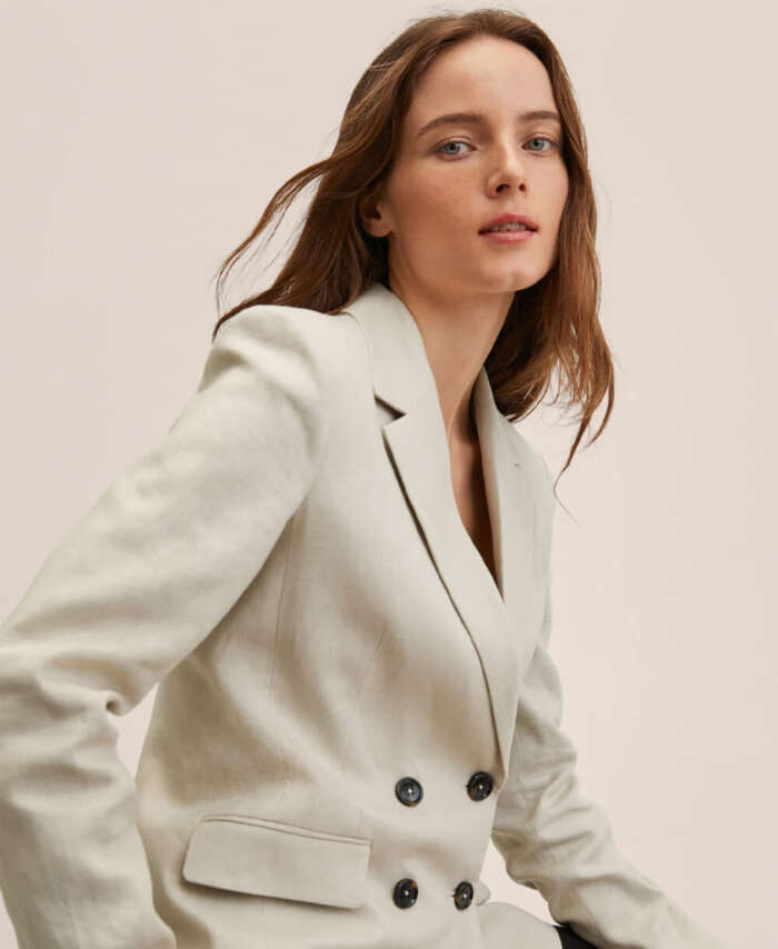 Blazer suit 100% linen